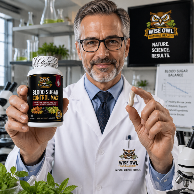 Wise Owl Natural Health(TM) Control Máximo del Azúcar en Sangre(TM) (60 Cápsulas)